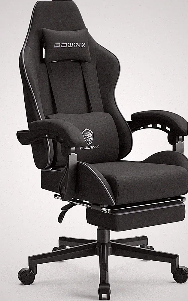 Gaming Chair Fabric with Pocket Spring Cushion, Massage Game Chair Cloth with He