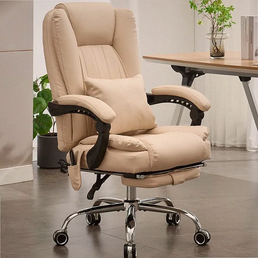 Orbis 4-Point Kneading Heated Massage Office Chair with Foot Rest | 500Lbs Big &